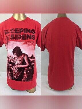 Sleeping With Sirens Red Band Tee Size Medium